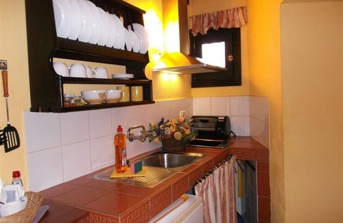 El Guincho Apartment | Holiday flat "Apartamentos Monasterio de San Antonio No. 1" with partial sea view and terrace