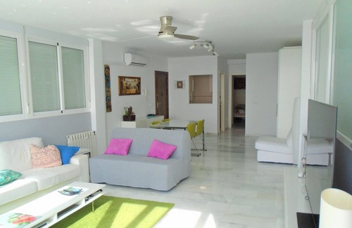 Carboneras House | Holiday Home 'Atico Torre del Rayo' with Sea View, Shared Pool & Wi-Fi