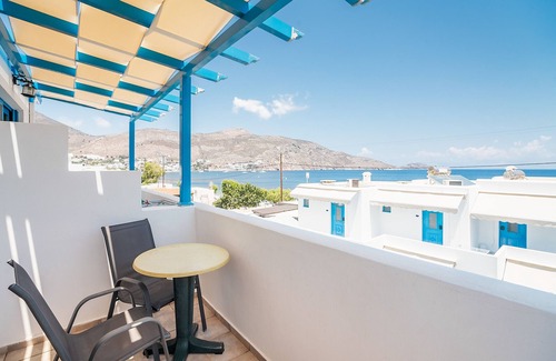Tilos House | Holiday Home 'Livadia Beach Studio A ' with Sea View, Wi-Fi and Air Conditioning