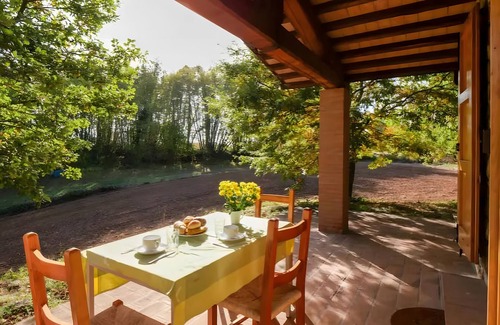Montieri House | Holiday Home 'San Michele - La Valle' with Mountain View, Shared Pool and Air Conditioning