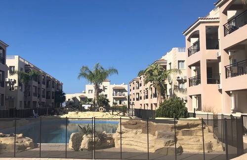 Paphos Apartment | HolidayHome-Sleeps4-Poolside-Close Local Amenities