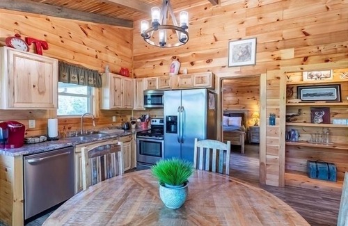 Bryson City Cabin | Holly's Hideaway Hot tub 2 King Beds Mountain View Convenient Location