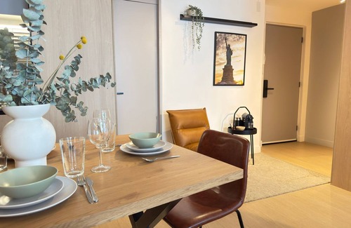 Lastarria Apartment | HOM I Loft Moderno terraza en Lastarria Planta 1