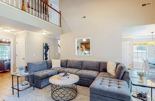 Bentonville House | Home in great location with fenced yard, fireplace, bikes, grill, patio, dogs OK