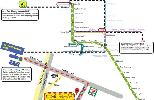 Maha Phruttharam Hostel | Home Mali Hostel at Hua Lumpong