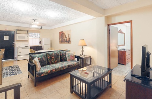San Pedro House | Homey suite in town w/WiFi, partial AC, shared pool & veranda - walk to beach