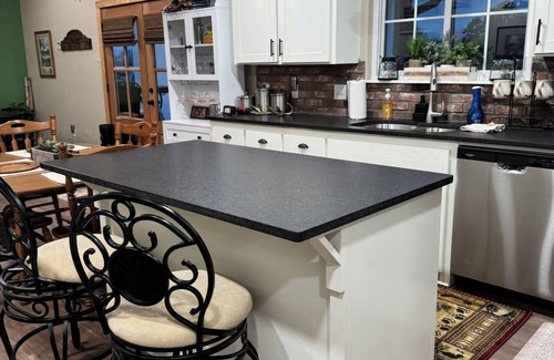 Stigler Cabin | Horton LodgennCharming new 3-bedroom 2 bath lodge with WiFi in serene Stigler