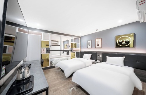 Gwangju Hotel | HOTEL Yeogiuhtte Gwangju Baek Un