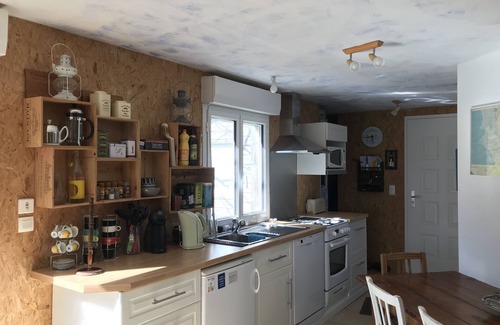 Agon-Coutainville Ski Chalet | House 30m from the sea in the dune on a fenced, wild and wooded lot