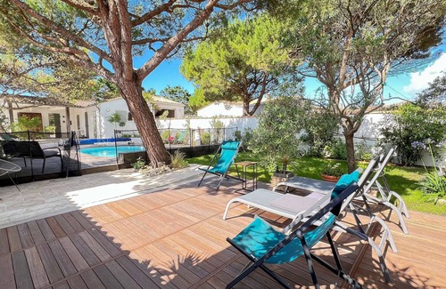 Le Bois-Plage-en-Re House | House and annex with pool near beach and dune