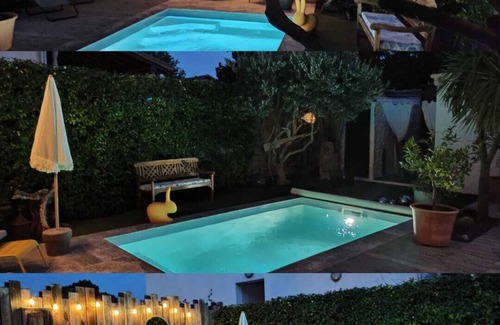 Lunel House | House with terrace, swimming pool, 3 bedrooms for 4 adults, 15 minutes from the beach.