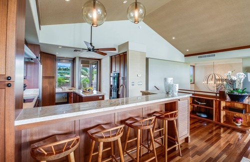 Kaupulehu Villa | Hualalai Luxury Ocean View Ka'ulu Villa - Two Golf Carts Included!