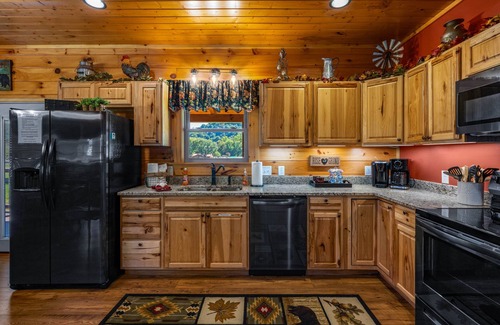 Maggie Valley Cabin | Huckleberry Lodge ~ Fall Color ~ New Cabin by Willow Tree Cabins