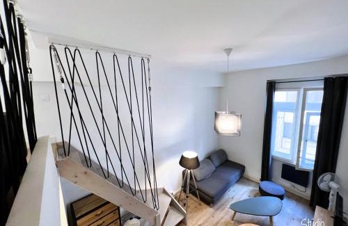 Les Cordeliers Apartment | Hyper centre : Appartement Déco Atelier ou Studio Mezzanine