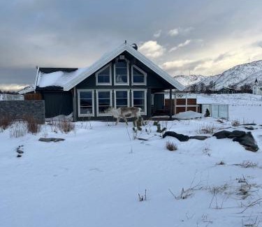 Botnhamn House | Hytte ved havet på Brensholmen, nær Sommarøy, Tromsø