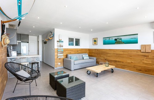Palavas-les-Flots Apartment | Ideal in Palavas: AC, terrace, direct beach access☀