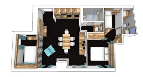 Sauze d'Oulx Apartment | Il Focolare - Attico centrale di charme