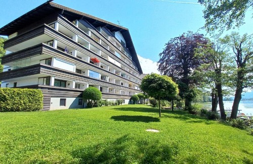 Steindorf am Ossiacher See Apartment | ILSE Seeblick Appartement Haus Hänsel u Gretel am Ossiacher See mit direktem Seezugang, Hallenbad