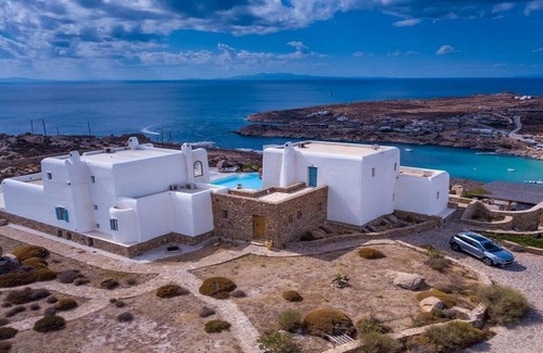 Plintri Villa | Impressive Villa 3 minutes from Super Paradise Beach, Large Private Pool and Panoramic Sea Views