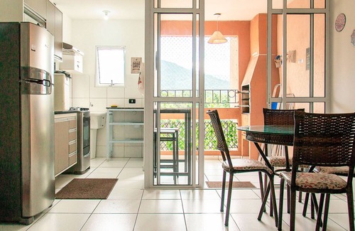 Centro Apartment | Incrível Apto com piscina e churrasq em Ubatuba/SP