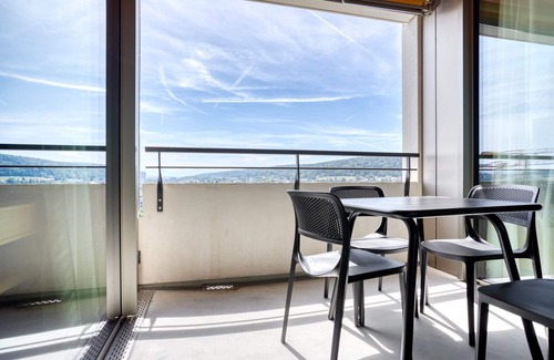 Seebach Apartment | Incredible Oerlikon 1BR w/Storage & W/D, nr Market, by Blueground