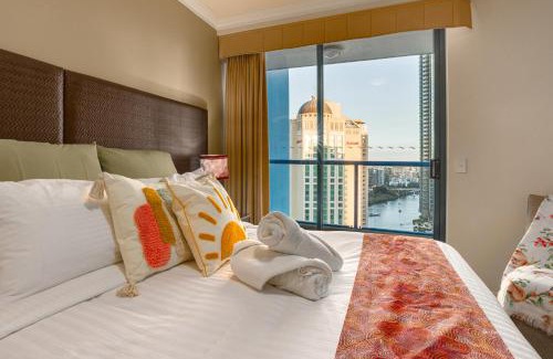 Brisbane Central Business District Apartment | Indigescapes River Views Brisbane Sleeps 6 Includes Carpark