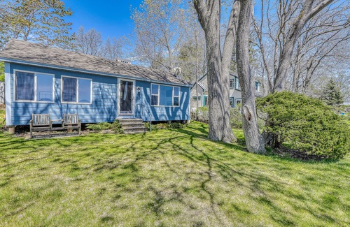 York Beach Cottage | Inviting oceanfront home with fireplace, firepit, & views from every room