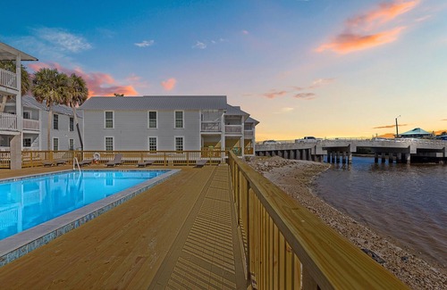 Cedar Key Condo | Island Place 111 Downtown with Pool, Watch the Dolphins Play!