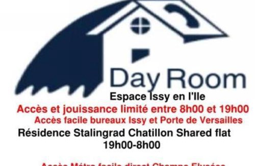 Issy-les-Moulineaux House | Issy Citea Access dayuse Room - Work and Day Rest Timeshare - 2 min tram - Formule Temps Partagé - Navette ile d'Issy Avenue Paris 92320 espace nuit