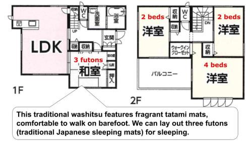 Itoshima House | Itoshima inn 海 山 川が目の前でベッド8台 4LDK 一棟貸し