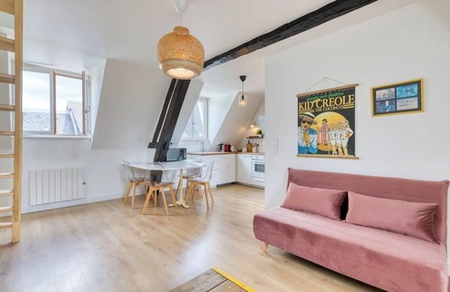 Quartier Pasteur Apartment | Jeanne à dit, charmant duplex Vieux Marché à Rouen
