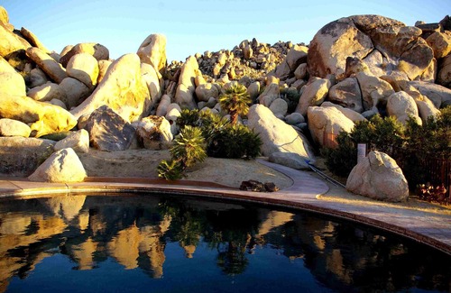 Panorama Heights House | Joshua Tree Retreat | Private Pool, Gardens & Cave-Inspired Estate