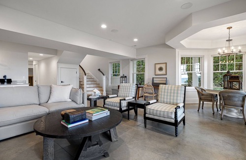 Mill Creek House | Juniper Presents: Posh Lkfront Hm w/ 100’ ft of Priv Bch, Pool, Thtr, 2EV Chrgrs