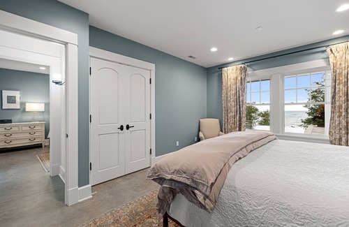 Mill Creek House | Juniper Presents: Posh Lkfront Hm w/ 100’ ft of Priv Bch, Pool, Thtr, 2EV Chrgrs