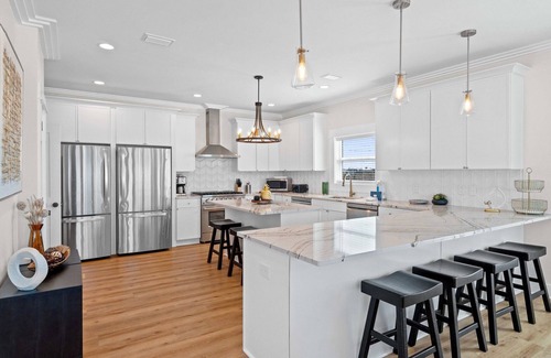 Mexico Beach House | Kaleidoscope: 6 BR in MB- Beachfront, Pri. Pool, Sleeps 24, Pet Friendly!