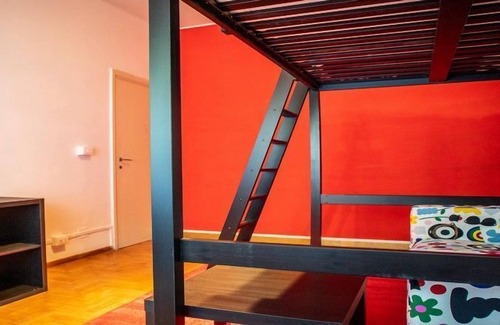 Quartiere XVII Trieste Apartment | KAMCHŪ APARTMENTS VILLA CHIGI: PRIVATE DOUBLE BEDROOM, LOUNGE AREA with SOFA #L2