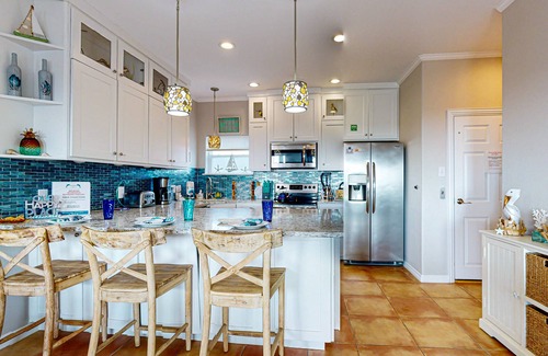 Safe Harbor House | KD664 Ocean Front Home, Full Gulf Views From Third Floor Balcony, Game Room and Golf Cart Included