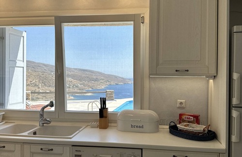 Koundouros Villa | Kea Cyclades Island Koundouros Divine Blue Villa Nano with pool and sea view