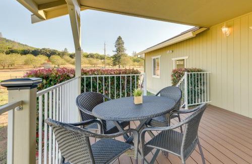 Kelseyville House | Kelseyville Cottage Private Deck and On-Site Winery