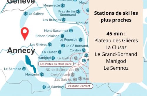 Cruseilles Apartment | L'écrin connecté-axe Annecy-Genève-wifi-confort