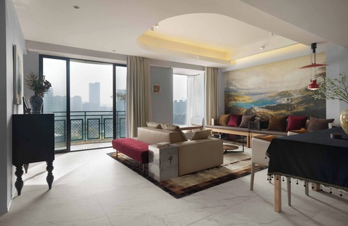 Hejiang Pavilion Apartment | L&A 觀亭 13 Suit Taikoo Li/The Bridge River view Cozy 1 bedroom Suit in Cheng Du