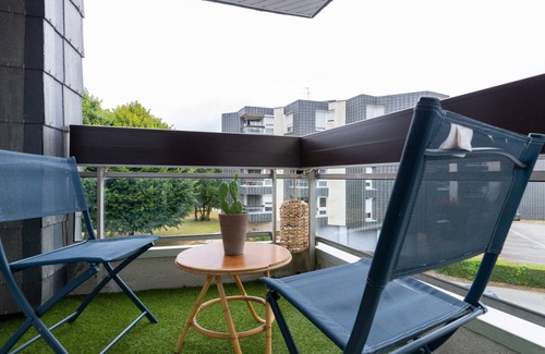 Vannes Apartment | L'Artistik - Appt avec Balcon et parking