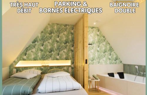 Haguenau Apartment | L'Exotique Baignoire Double Cozy Duplex