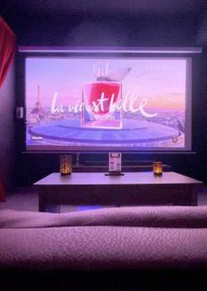 Quartier des Eaux-Claires Apartment | L unique Cinéma Room