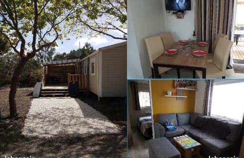 Saint-Julien-en-Born Other | La Lette fleurie - Mobil home Spacieux climatisé 6-8 personnes tout équipé en camping 4 étoiles