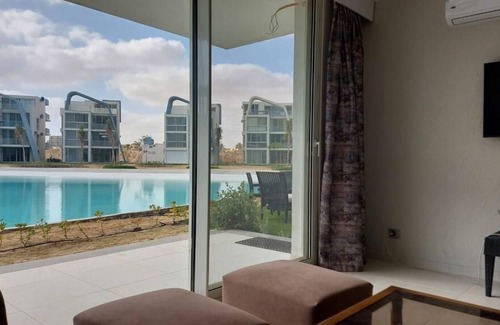 Ad-Dab'ah Ski Chalet | Lagoon view 3 br garden fouka bay TW2AG