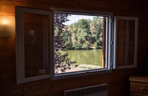 Naucelle Ski Chalet | Lake Bonnefon campsite * - Chalet PREMIUM with lake view 34 m2 (2 bedrooms) 5 people