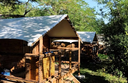Marciac House | Lake Camping * - Mobil home Comfort + 32m2 (3 bedrooms) + covered terrace 4 people