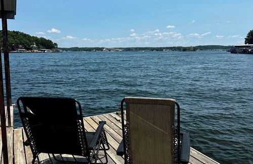 Gravois Mills Cabin | Lake front cabin with private dock. Stunning views! 2br/1.5ba sleeps 6