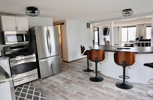 Arnolds Park House | Lake front, HUGE yard and deck, walking distance to the heart of Okoboji